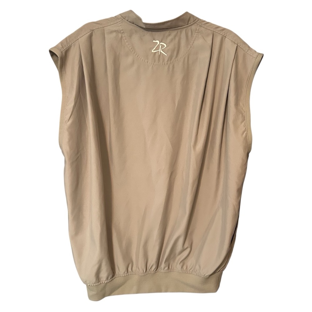 Zero Restriction Golf Outerwear Tan Microfiber Men’s Pullover Vest Size Large - Picture 2 of 7